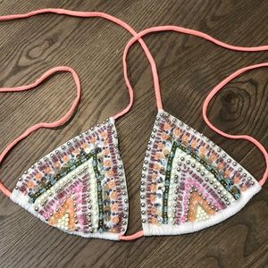 Victoria’s Secret embellished bikini top